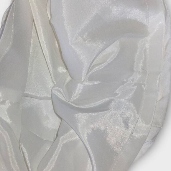 Banana‎ Republic Womens Pants Sz 14 White Linen Lined Wide Leg Dressy Classicore - Picture 10 of 13